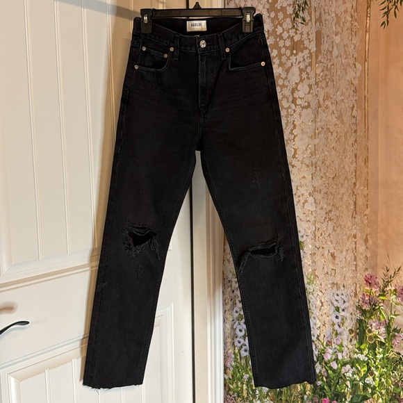 AGOLDE Cherie High Rise Straight in Distortion - Picture 7 of 8